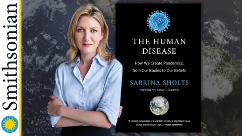 woman with arms crossed and "Smithsonian" alongside image
