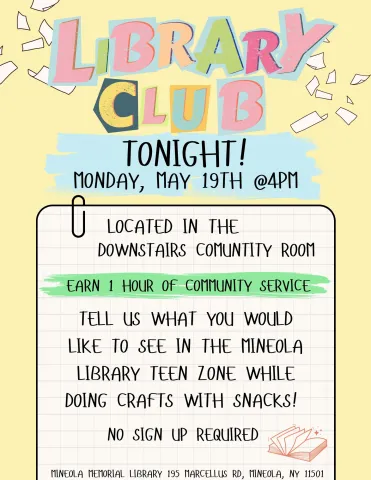 library club flyer
