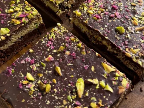Dubai chocolate brownies