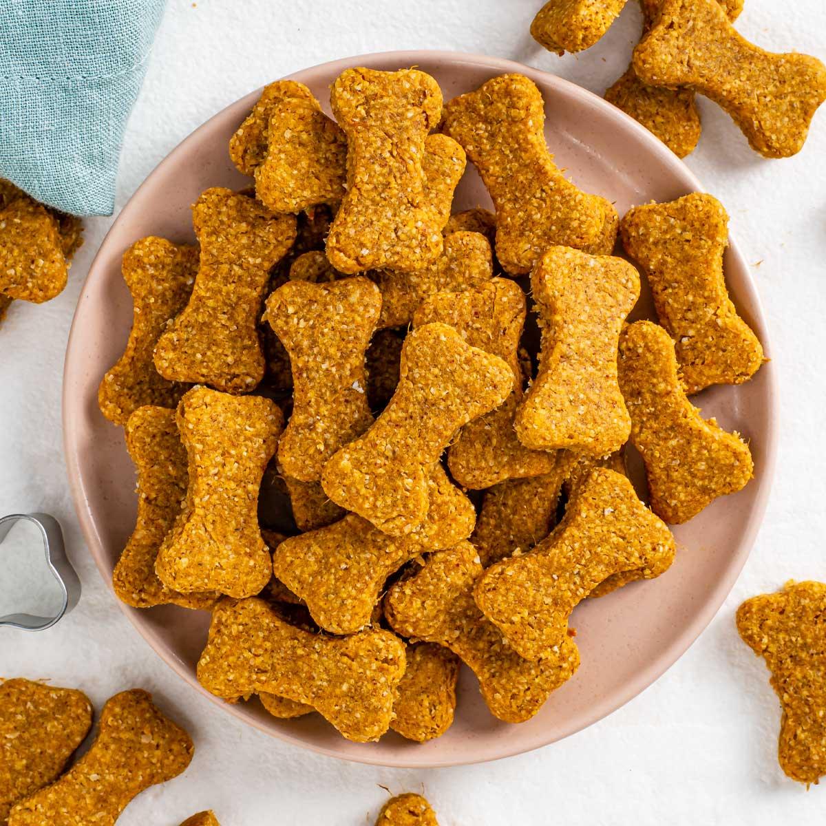 Dog treats in bowl