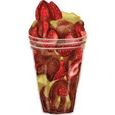 Dubai chocolate covered strawberries in a cup