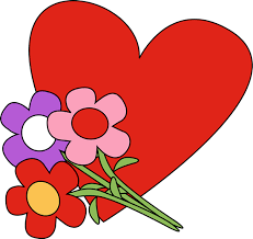 Heart with flowers